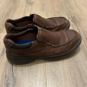 Clarks Brown Loafers Slip-Ons